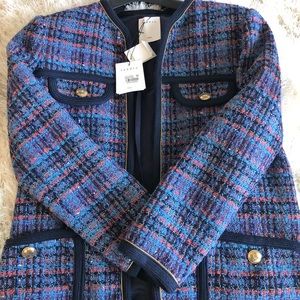 Sandro Paris $565 Brand New Tweed Jacket